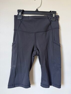 Prana Black Athletic Bike Shorts with Side Pockets